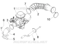 Carburateur complet - Raccord d'admission