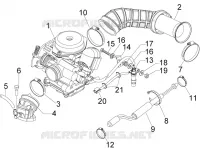 Carburateur complet - Raccord d'admission