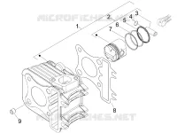 Groupe cylindre-piston-axe