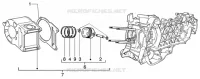 Unsemble cylindre-piston-axe de piston