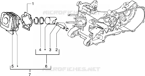 Ensemble cylindre-piston-axe de piston