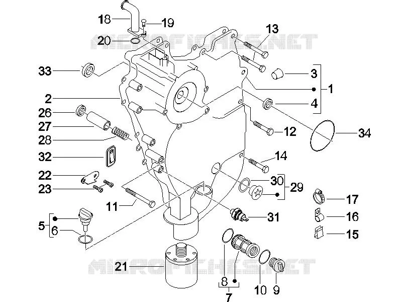 Couvercle volant magnetique - Filtre à huile