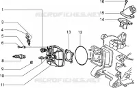 Culasse et raccord d'admission (Vehicules avec frein à disque AR.)