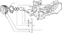 Ens. cylindre-piston-axe de piston (Vehicules avec frein à tambour AR.)