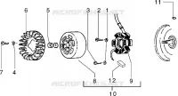 Volant magnetique
