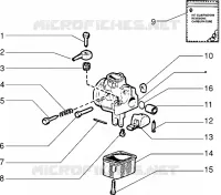 Pieces composant le carburateur