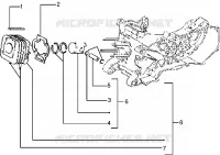 Ensemble cylindre-piston-axe de piston