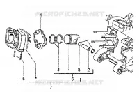Ensemble cylindre-piston-axe de piston
