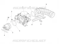 Carburateur complet - Raccord d'admission