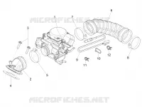 Carburateur complet - Raccord d'admission
