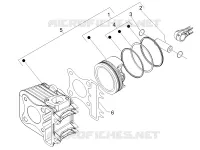 Groupe cylindre-piston-axe