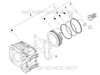 Groupe cylindre-piston-axe