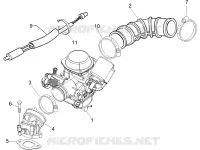 Carburateur complet - Raccord d'admission