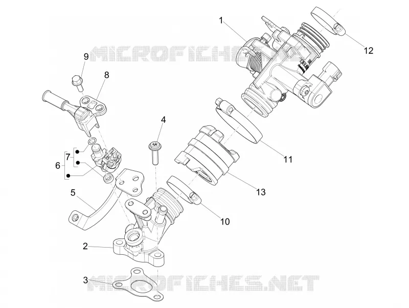 Corps papillon - Injecteur - Raccord d'admission