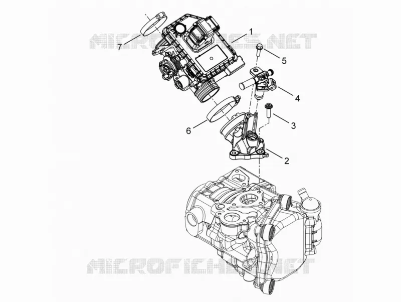 Corps papillon - Injecteur - Raccord d admission