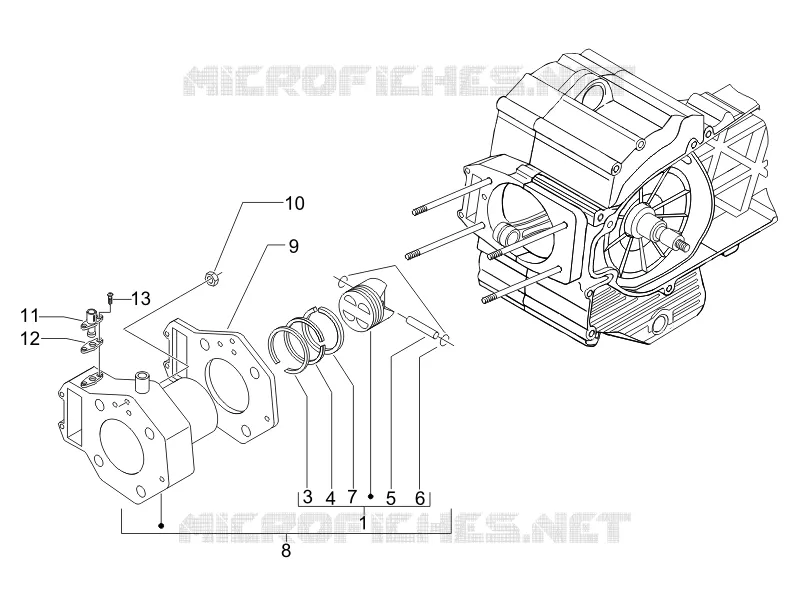 Groupe cylindre-piston-axe