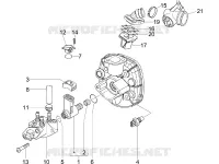 Corps papillon - Injecteur - Raccord d'admission