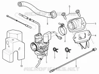 Carburateur complet - Raccord d'admission