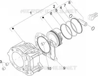 Groupe cylindre-piston-axe