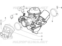 Carburateur complet - Raccord d'admission