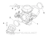 Carburateur complet - Raccord d'admission