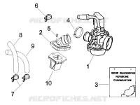 Carburateur complet - Raccord d'admission