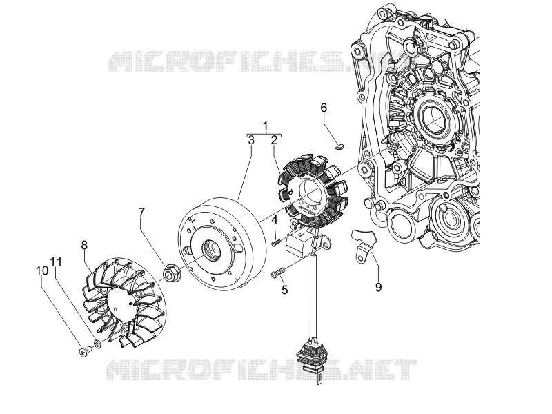 Volant magnetique