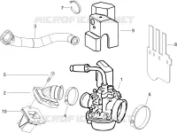 Carburateur complet - Raccord d'admission