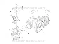 Corps papillon - Injecteur - Raccord d'admission