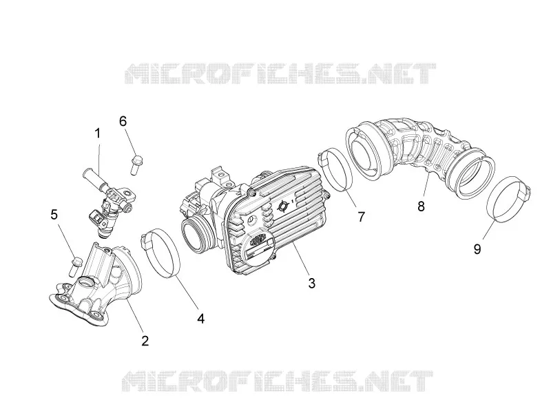 Corps papillon - Injecteur - Raccord d admission
