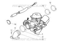 Carburateur complet - Raccord d'admission