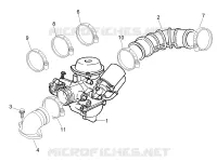 Carburateur complet - Raccord d'admission