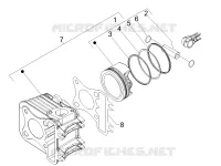 Groupe cylindre-piston-axe
