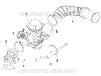 Carburateur complet - Raccord d admission