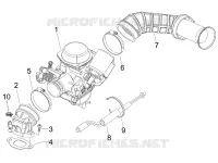 Carburateur complet - Raccord d'admission