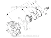 Groupe cylindre-piston-axe