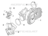 Corps papillon - Injecteur - Raccord d'admission