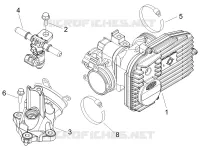 Corps papillon - Injecteur - Raccord d'admission