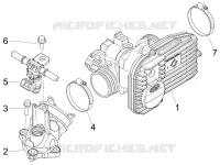 Corps papillon - Injecteur - Raccord d'admission