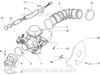 Carburettor, assembly - Union pipe