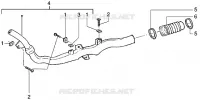 Belt cooling tube