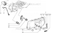 Starting motor-starter lever