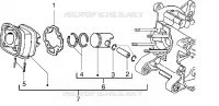 Cylinder-piston-wrist pin, assy