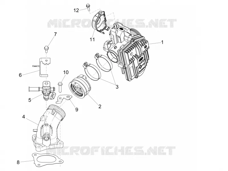 Boitier papillon - Injecteur - Pipe d'admission