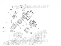 Corps papillon - Injecteur - Raccord d'admission
