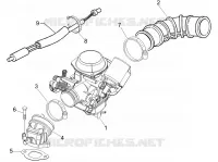 Carburateur complet - Raccord d'admission
