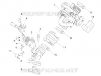 Corps papillon - Injecteur - Raccord d'admission