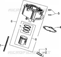 Ensemble cylindre-piston-axe de piston