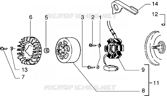 Volant magnetique