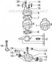 Ensemble cylindre-piston-axe de piston-Vilebrequin